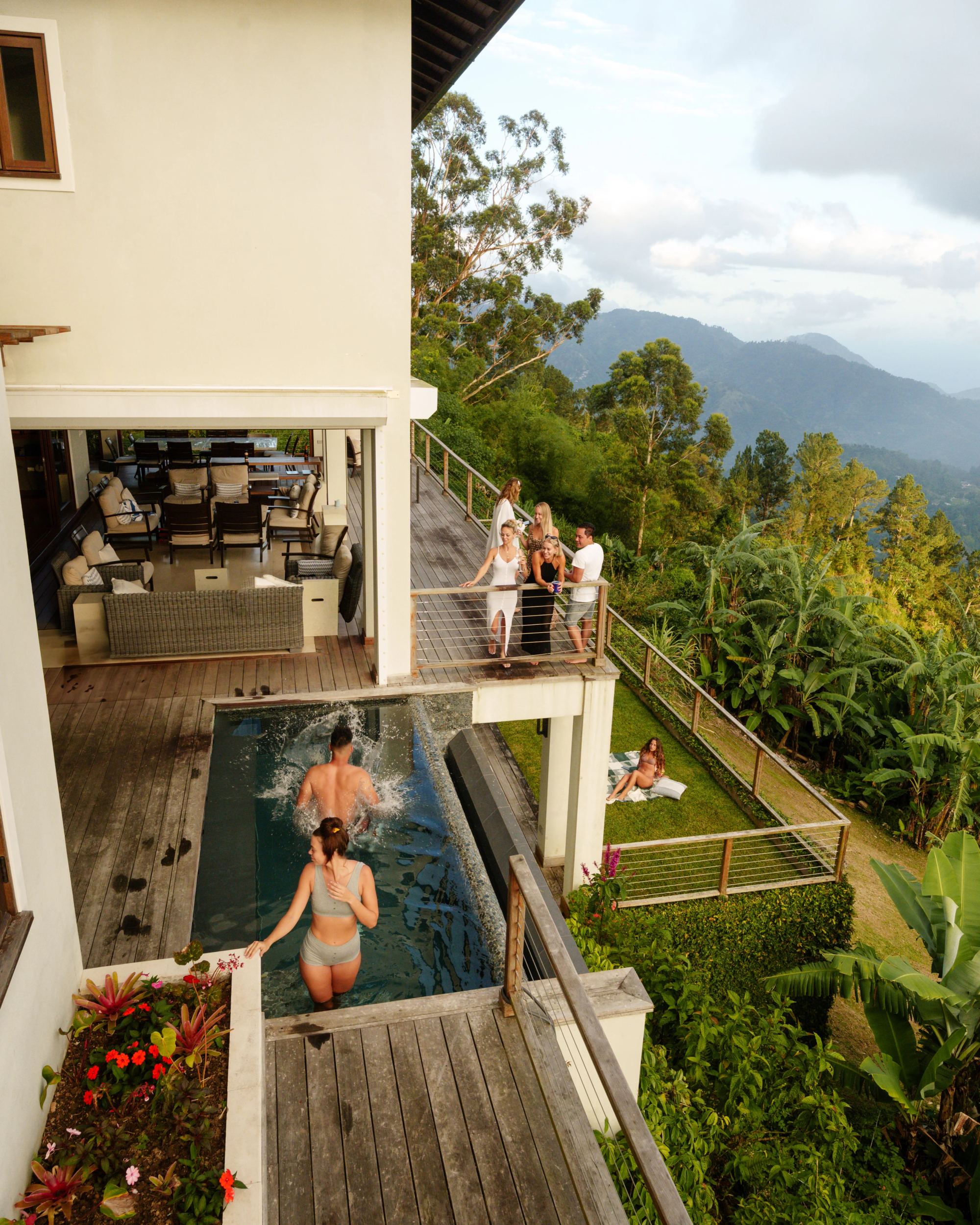 Hillside villa and plunge pool stepped into the valley